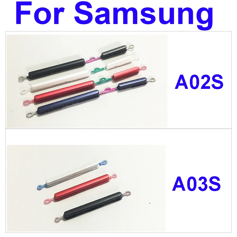 

Кнопки громкости для Samsung Galaxy A02s SM-A025F/M SM-A025V/U/A A03s SM-A037F/M блокировка экрана громкости боковые клавиши запчасти