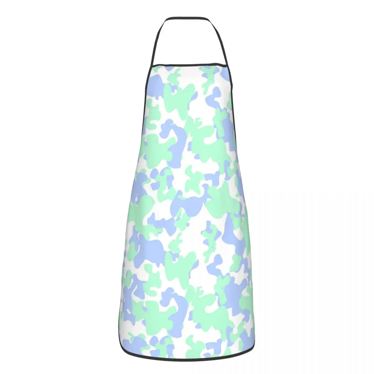 

Camo Camouflage Cuisine Grill Baking Aprons Antifouling Sea Texture Bib Tablier for Adult Chef Home Cleaning Gardening