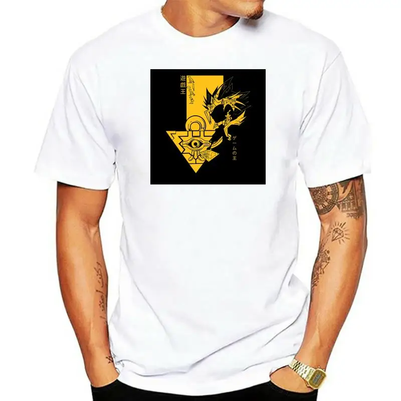 

Футболка Yu-Gi-Oh Yami Yugi, Фараон Atem с рисунком пазла, черная футболка, летняя стильная футболка
