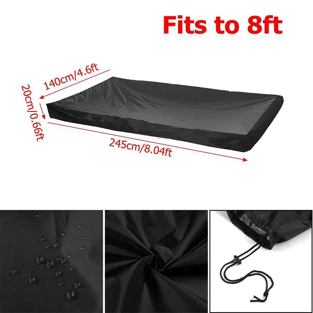 

NEW 8FT Waterproof Portable Dustproof Ball Table Protector Oxford Cloth Billiard Snooker Cover Pool Table Cover