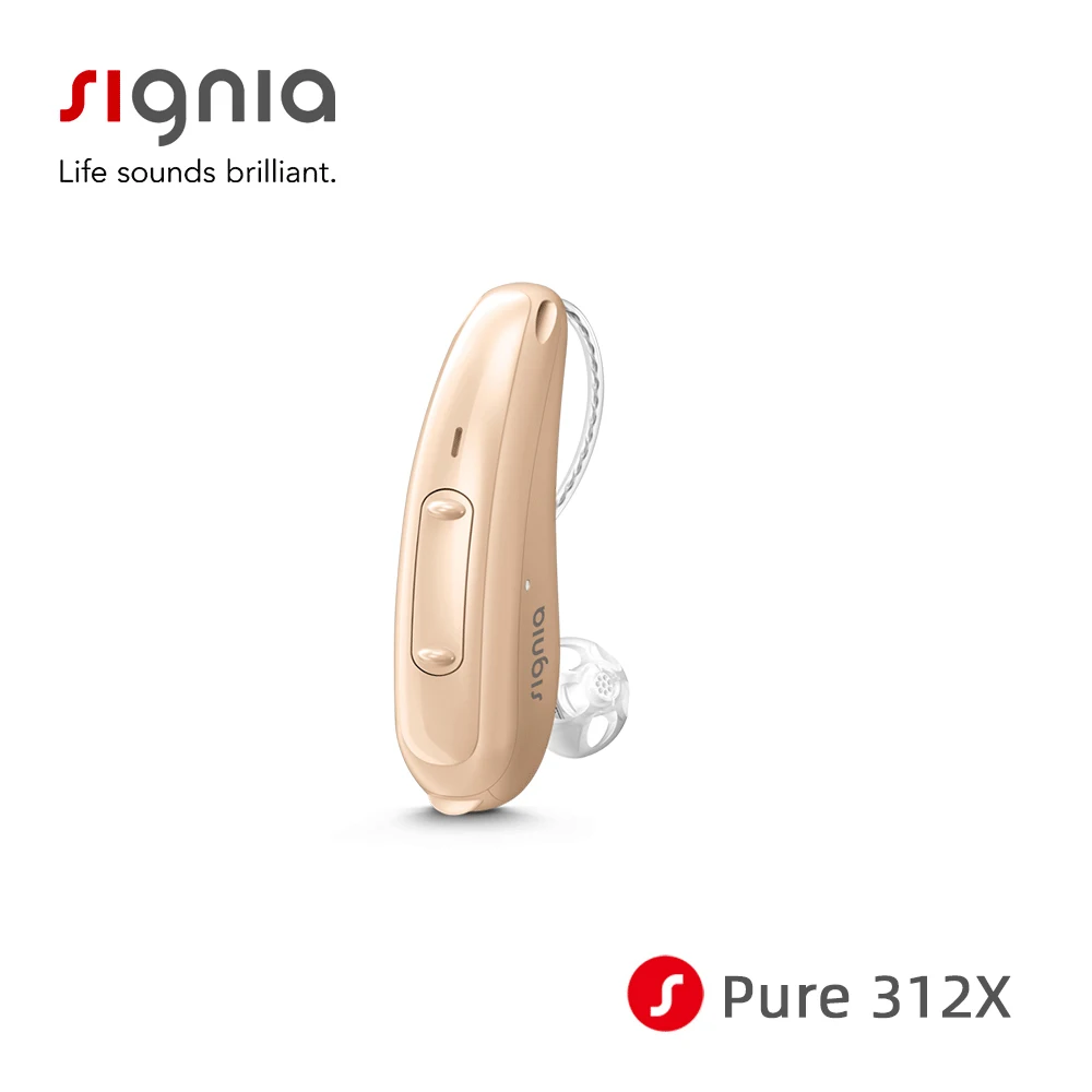 

Pure 312 X with Signia Xperience platform fully-featured Bluetooth connectivity T-coil is available for the hearing loss deaf