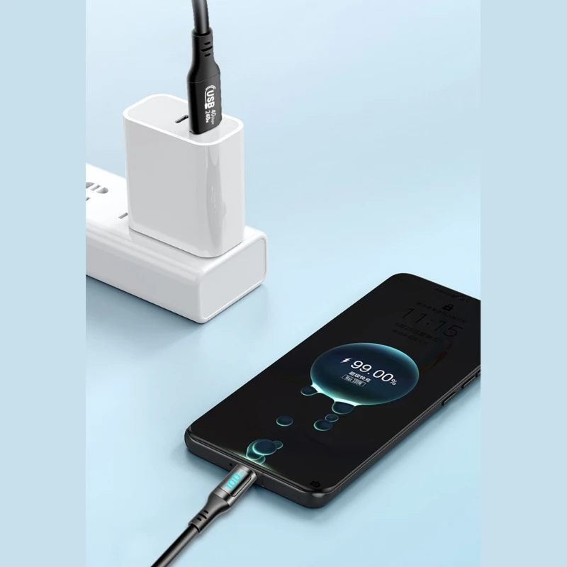 Кабель USB к тип быстрая зарядка PD240W кабель для передачи данных 40