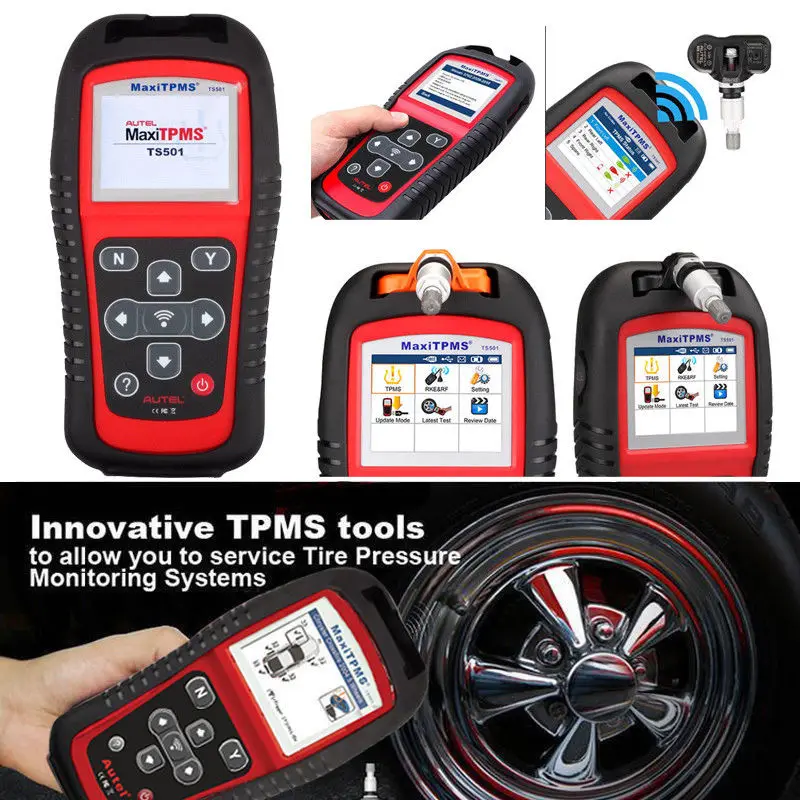

Autel MaxiTPMS TS501 tire pressure measure system ts501 tpms digital tire pressure TPMS Sensors Reads/Clears Code Mx sensor