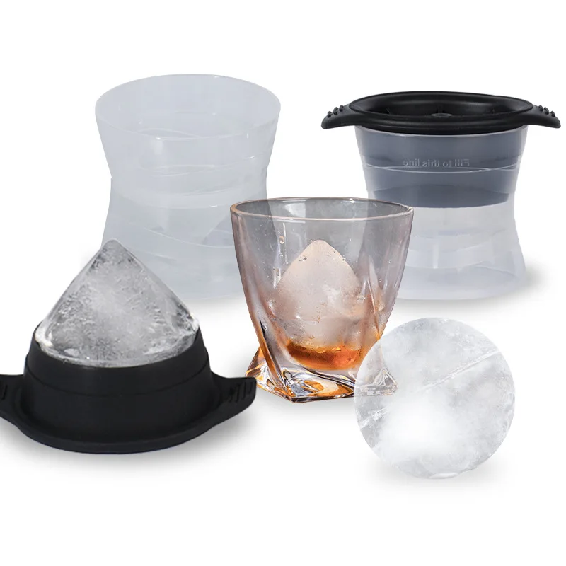 Diamond Ice Ball Ice Maker Silicone Mold Home Kitchen Tools DIY Handmade Whisky Round Ice Ball Making Accessories