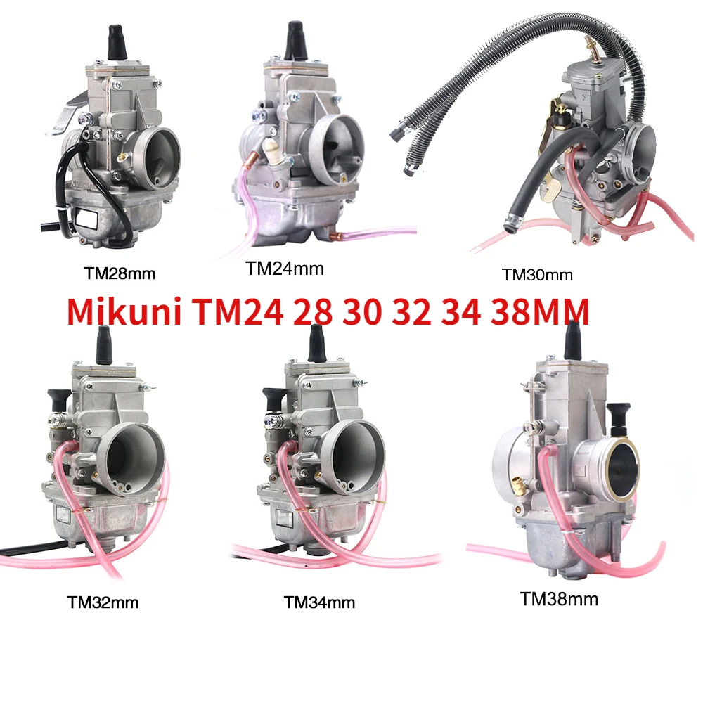 Carburador para Mikuni Vergaser, pieza deslizante plana, TM34-2 42-6100, 28, 30, 32, 34, 38MM, TM24, TM28, TM30, TM34, TM32, TM38