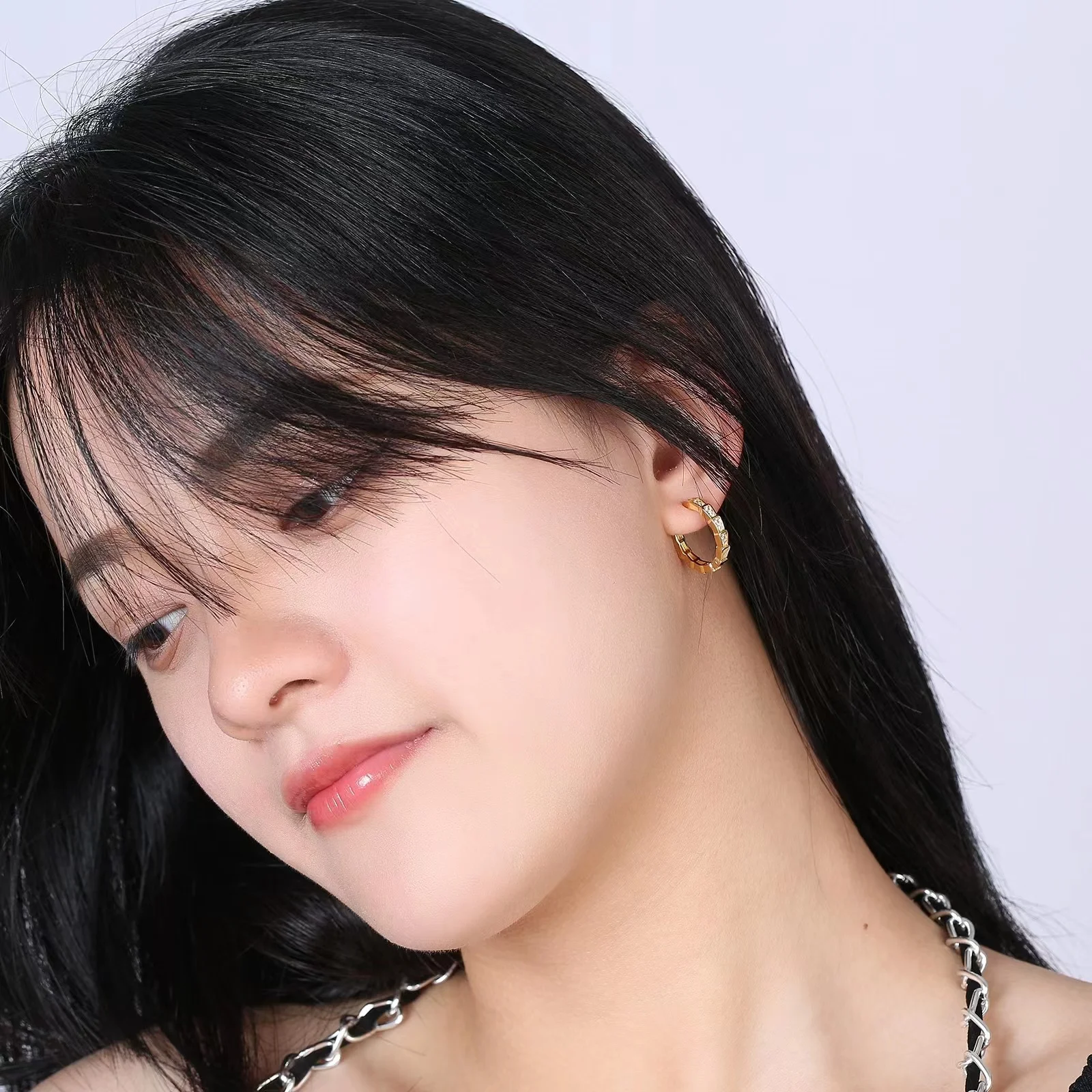 

ЦИРКОНИЕВЫЕ серьги-пуговицы в форме змеи, высококачественные повседневные стильные аксессуары, Популярная оптовая продажа