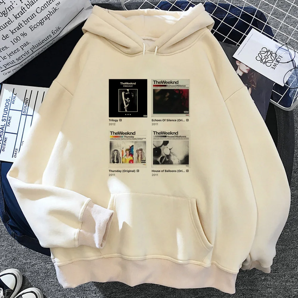 the Weeknd hoodie trendy soft fabric printed design Japanese anime comfortable girl sweatshirts patterned manga comic