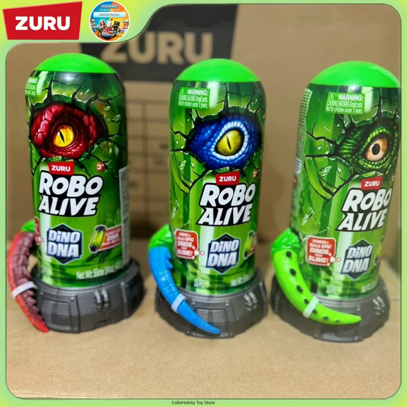 Фото Коллекционная фигурка динозавра Zuru Robo Alive Dino DNA Triceratops Surprise Blind Box Treasure Hunt — игрушка-сюрприз для коллекционеров, подарок №1