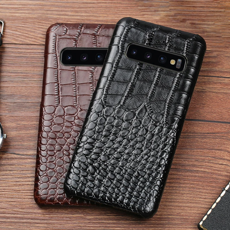 

Phone Case For Samsung s10 lite a10 a80 s4 s5 note 4 5 7 a3 a5 a6 a7 a8 2016 a9 2017 Crocodile texture for j3 j5 j6 j7 j8 2018