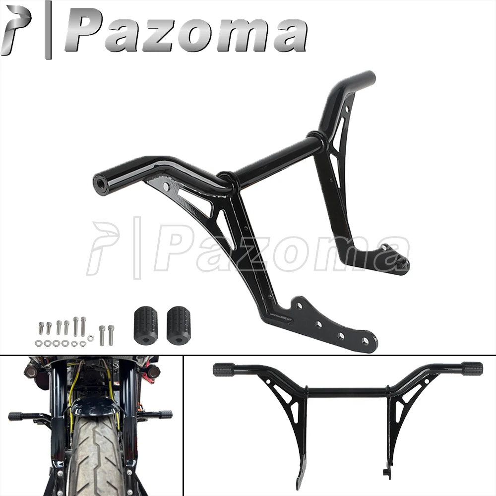 Фото Передняя защита двигателя для Harley Softail Low Rider S ST FXLR FXLRS FXLRST Fat Bob FXFB 114 FXFBS, защитные планки двигателя для мотоцикла №2
