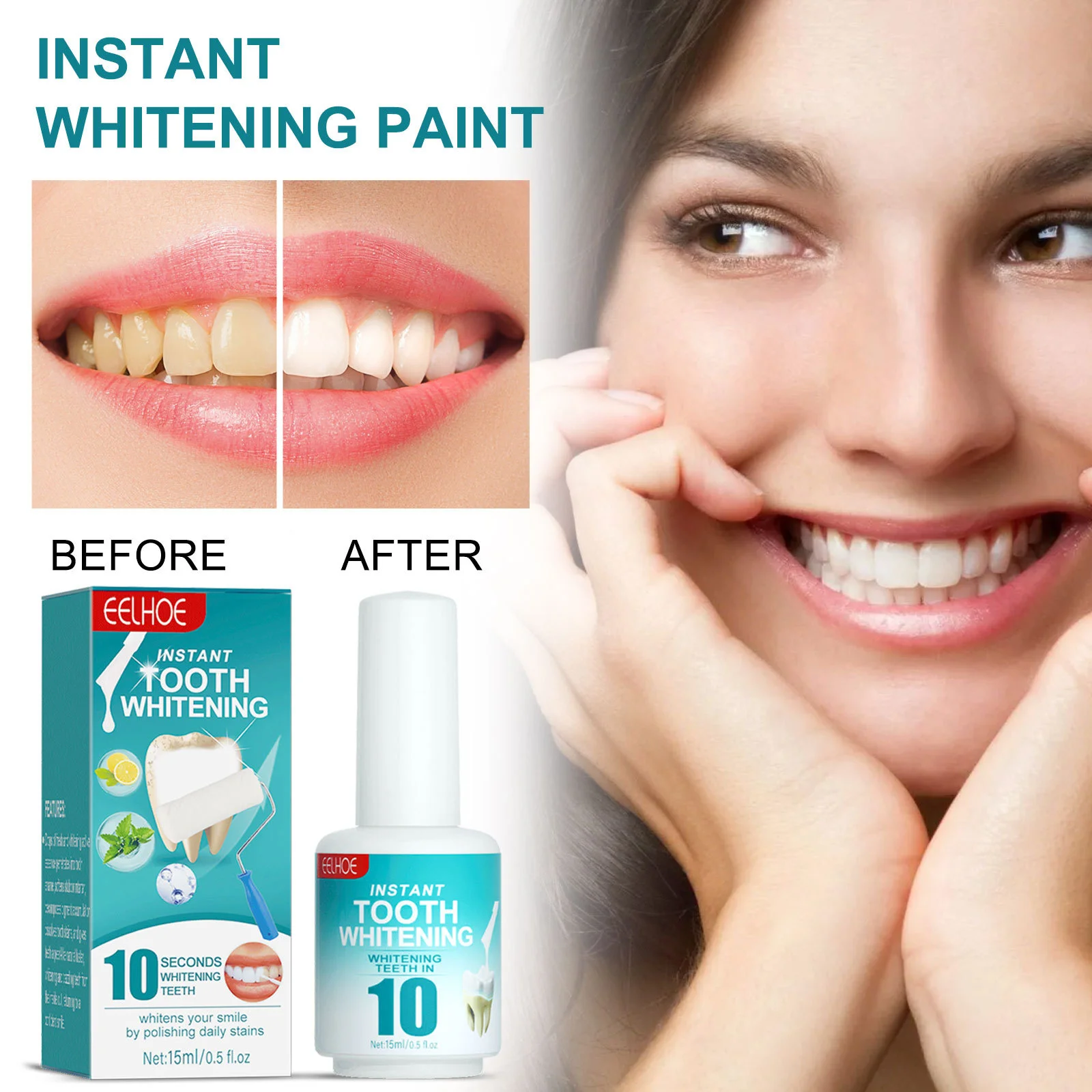 

Teeth Whitening Cleansing Toothpaste Remove Plaque Coffee Smoke Stains Fresh Breath Oral Hygiene Care Bleaching Whitener Tools