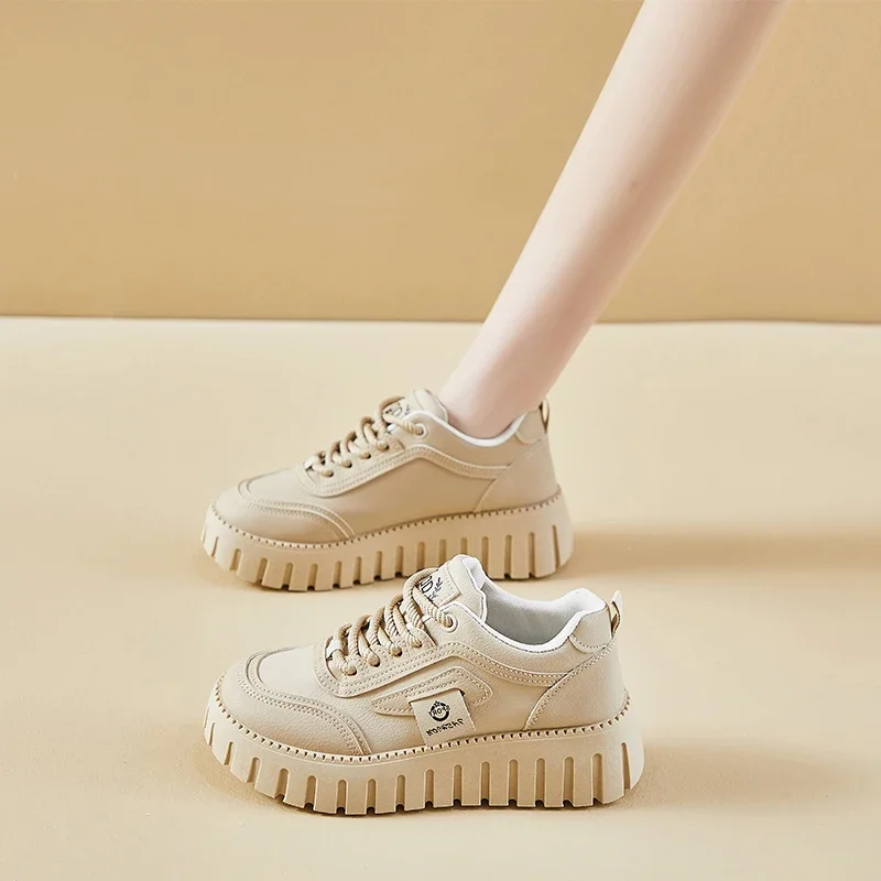 Женская Повседневная Спортивная Обувь. Уличная Обувь На Толстой Подошве С Мягкой