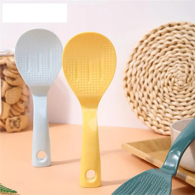 

Hotel Restaurant Non-stick Rice Long Handle Spoon Rice Spoon Can Stand Melamine With Hook Spoon Tableware
