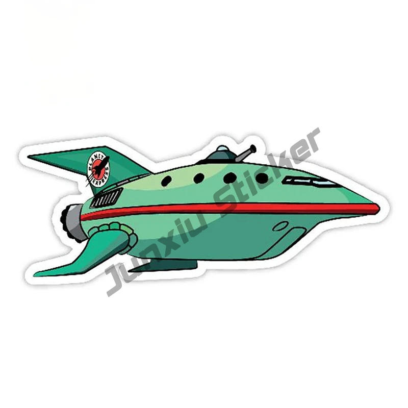 

Funny Car Sticker Planet Express Spaceship Decal Cartoon Car Styling Auto Bumper Trunk Motorcycle Decoration Graphic PVC13x6cm