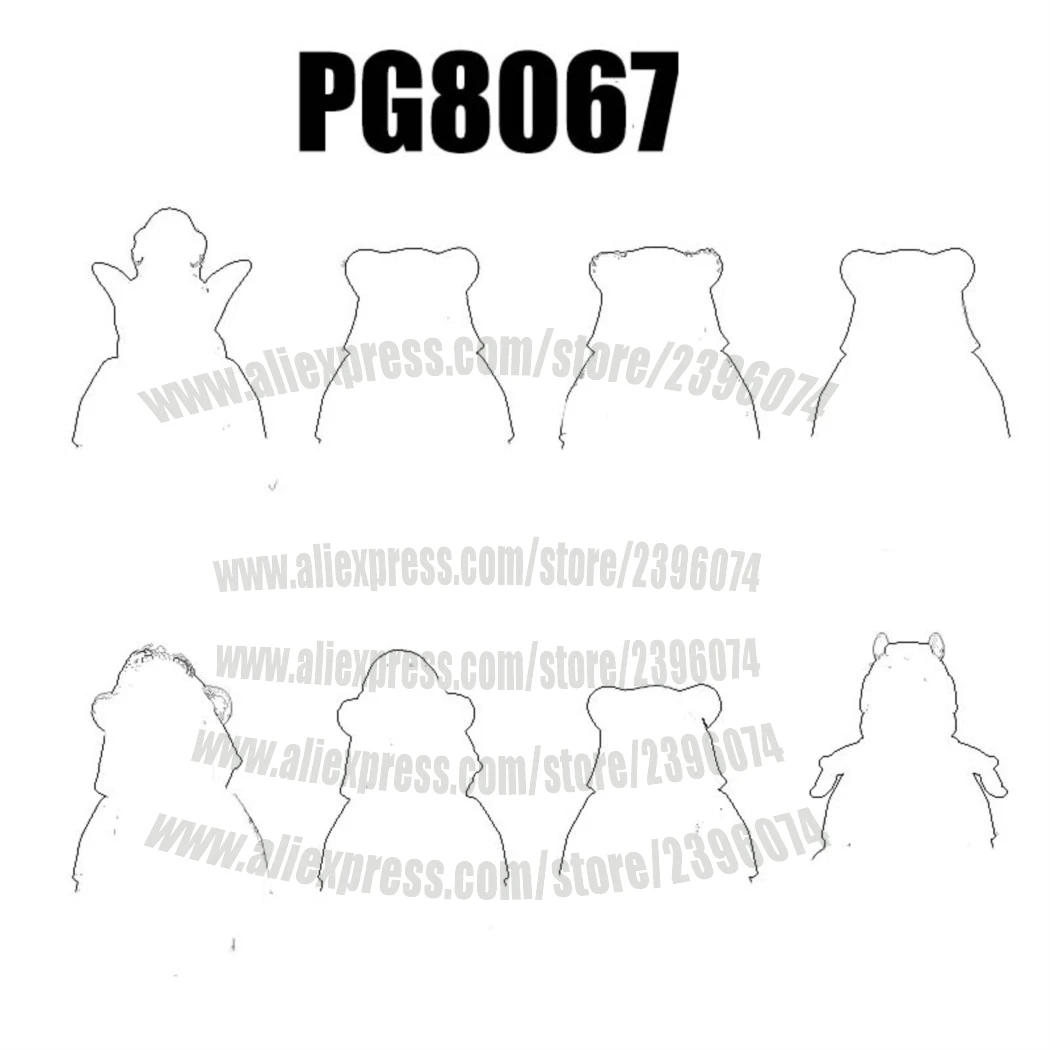 PG8067 Фигурки из фильмов, строительные блоки, кирпичи PG735 PG736 PG737 PG738 Лучший подарок для мальчиков и девочек, игрушки на день рождения и праздники (art.: 3920cf03481ea) - 3920cf03481ea