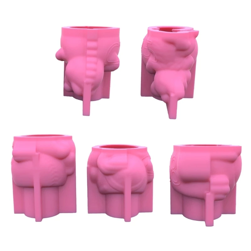 

Succulents Flower Pot Resin Silicone Mold Suitable for Diy Garden Concrete Flower Pot Holder Crafts Home Decor