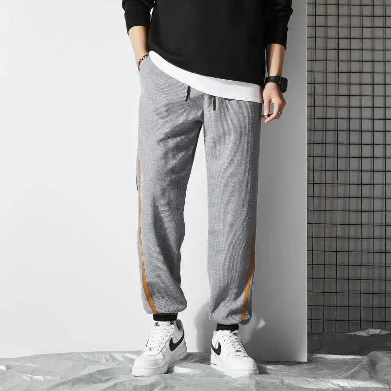 

Свободные универсальные повседневные брюки модные Универсальные брюки с завязкой на щиколотке для мужчин универсальные брюки-султанки S9