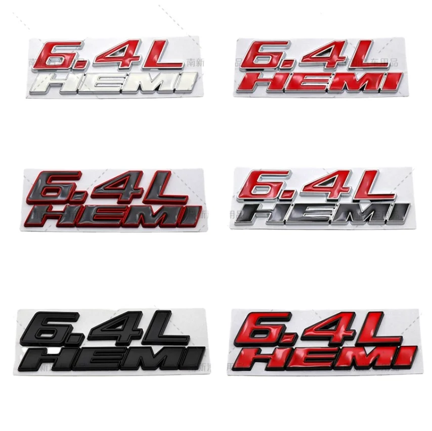 

Car Metal Emblem 345 6.4L Hemi Engine 392 Hemi Displacement Decal Badge Car Styling for Dodge RAM CHALLERGER Journey Caliber