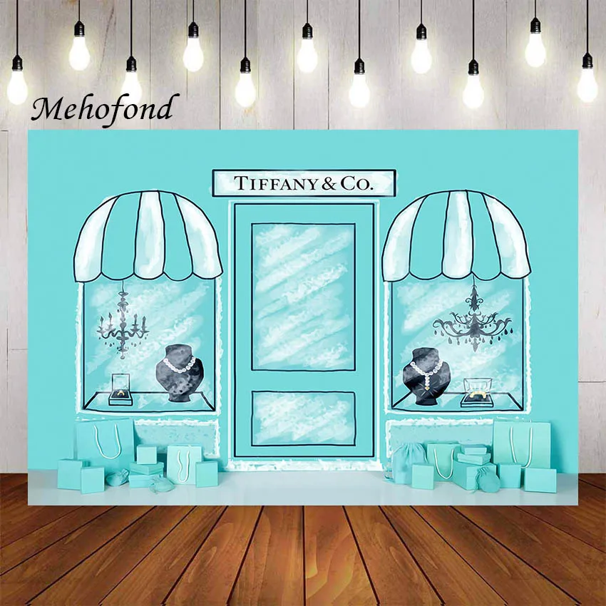 

Фон для фотосъемки Mehofond Аква ювелирный магазин подарок ребенок портрет день рождения торт разбитое украшение фон фотостудия