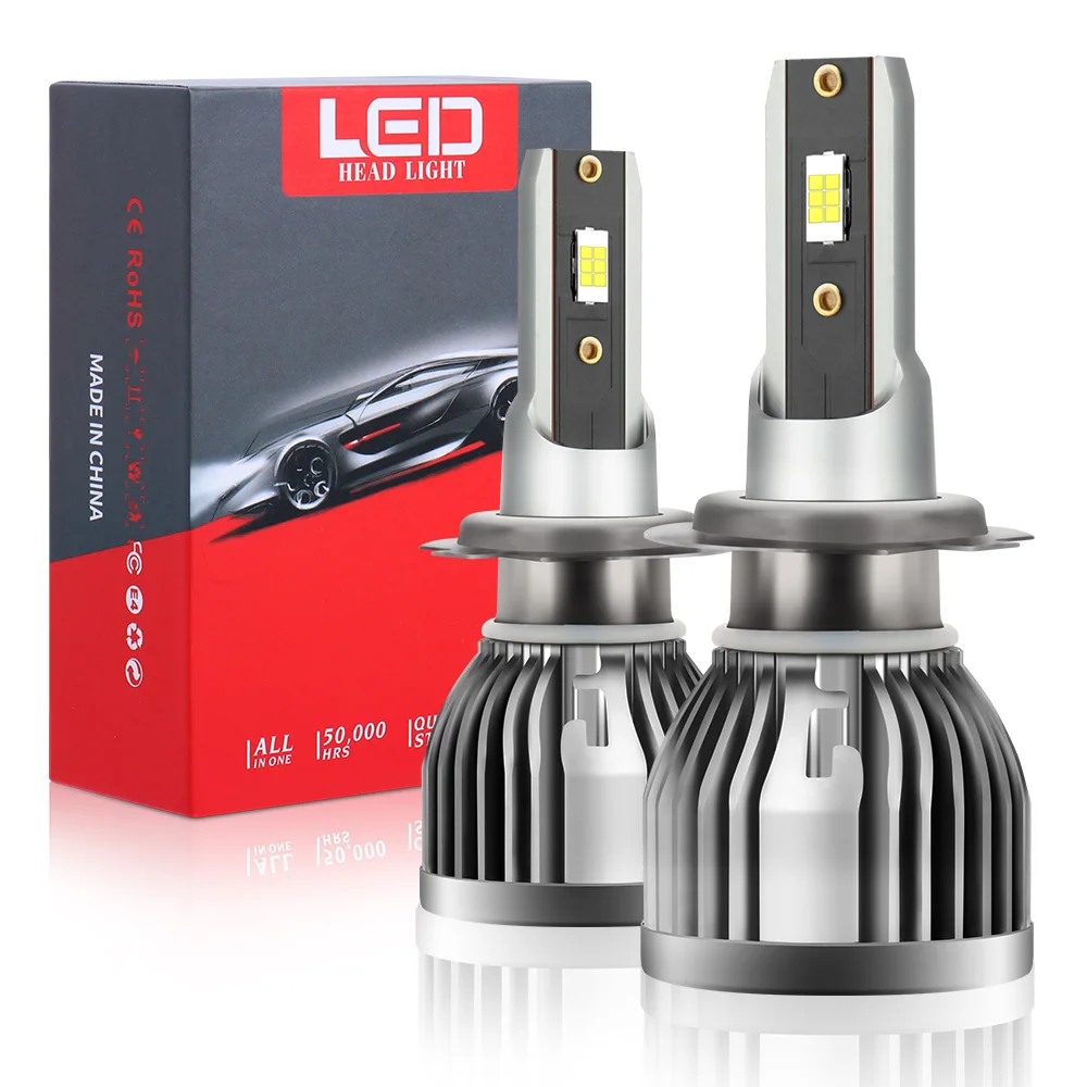 

New 3570 CSP Mini H7 H4 H1 H11 Car Headlight Bulbs H8 HB3 HB4 9005 9006 Led Canbus 100W 30000LM 6000K 12V 24V Auto Fog Lights