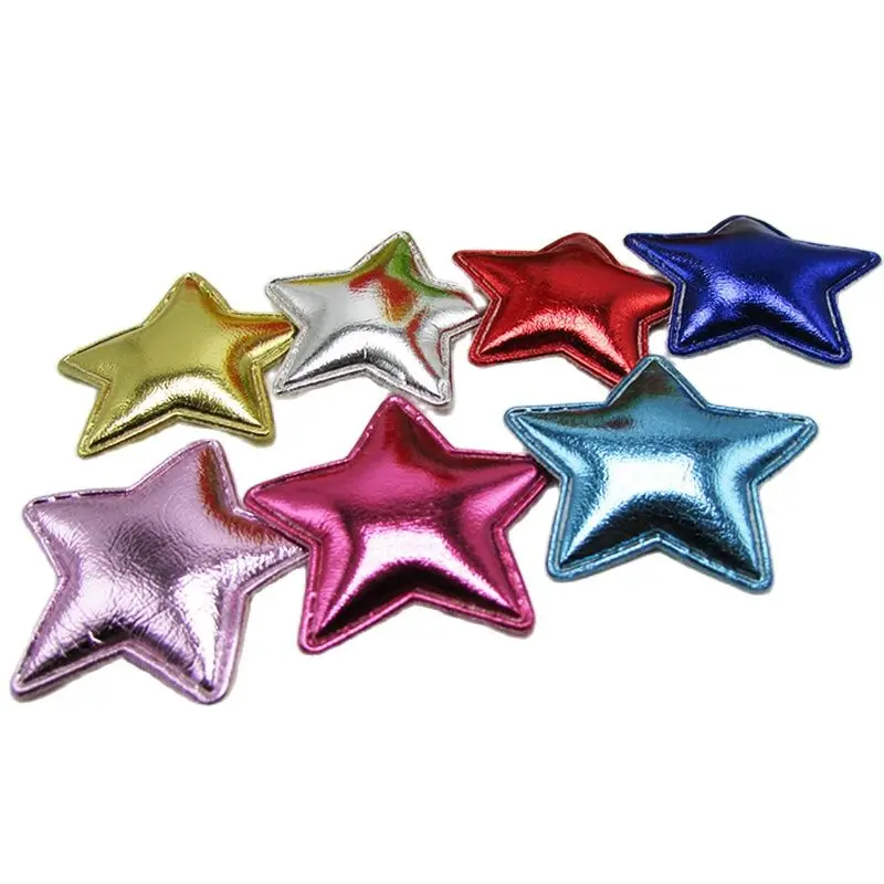 

28 шт./лот 3,5 см искусственная звезда для BB-зажима мягкая аппликация для «сделай сам» детские заколки для волос ручной работы аксессуары Голо...