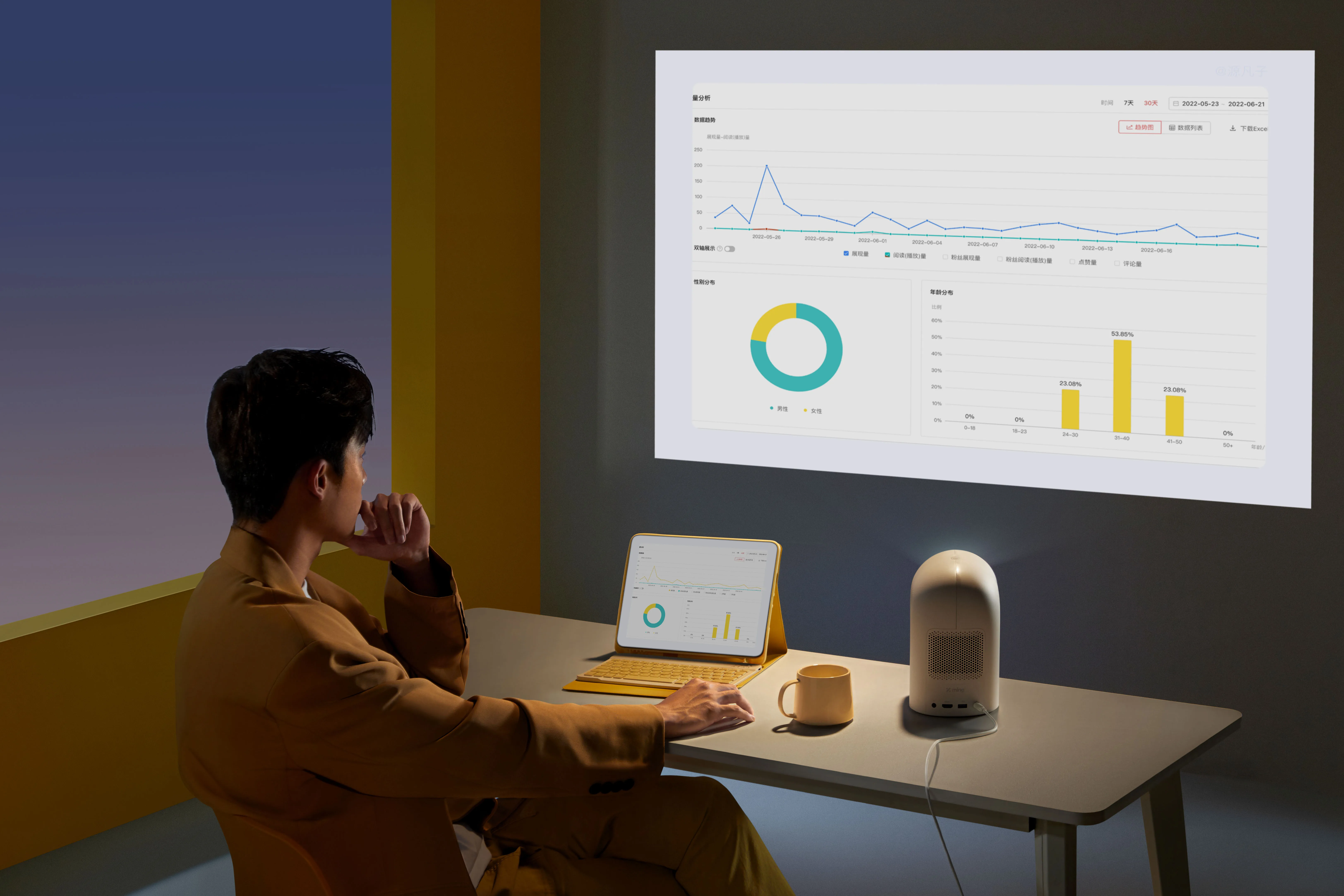 Новое поступление 2023 Лидер продаж умный портативный проектор Xming Q3 1080p 800ANSI WIFI6
