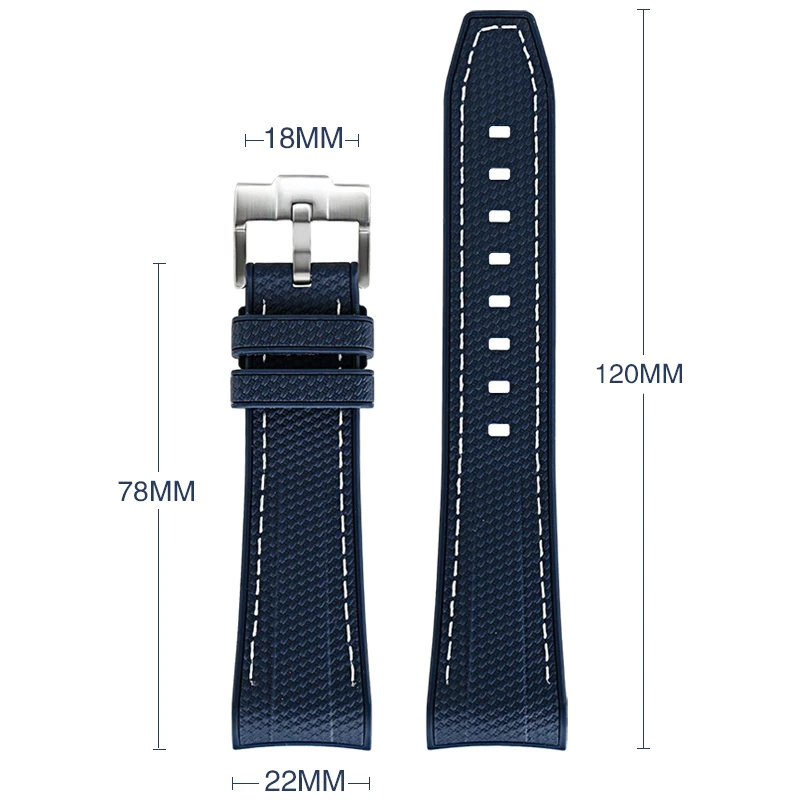 Силиконовый ремешок для часов Swatch X Blancpain, 22 мм, мягкий, водонепроницаемый, спортивный, мужской браслет, аксессуары для часов, ремешок на запястье (art.: 3920dc86b88ad) - 3920dc86b88ad