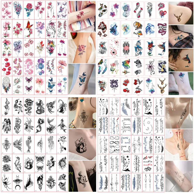 

30pcs/set Waterproof Temporary Tattoo Sticker for Men Women Dragon Wolf Fake Tatoo Body Arm Shoulder Tatouage Temporaire New