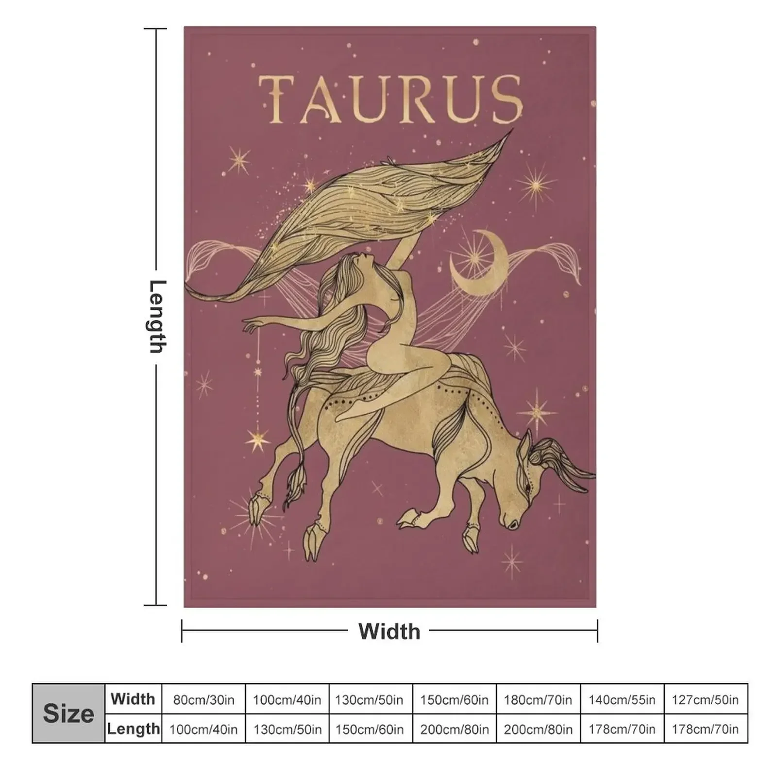 Женское фланелевое одеяло со знаками Зодиака для путешествий