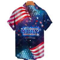 unisex 2022 american flag hd print jesus cross 3 print summer mens hawaiian shirts mens shirt loose plus size short sleeve top