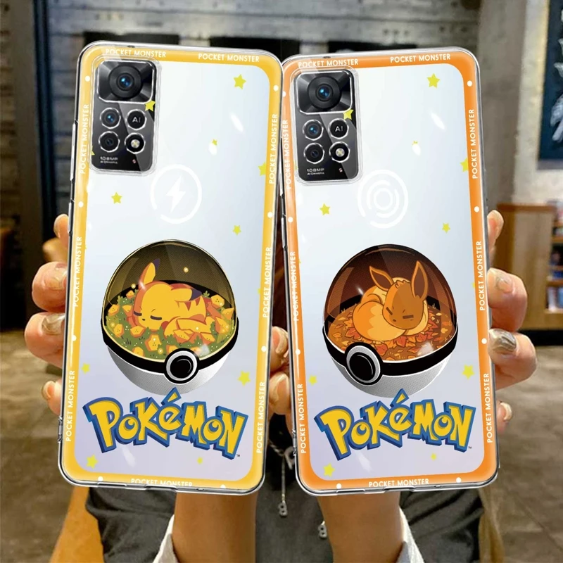 

Pokemon Pikachu Squirtle Gengar Manga For Xiaomi Redmi Note 7 8 9 10 11 12 4G 5G Pro 9S 11T NOTE11 10Pro 10S 8T Cases Clear