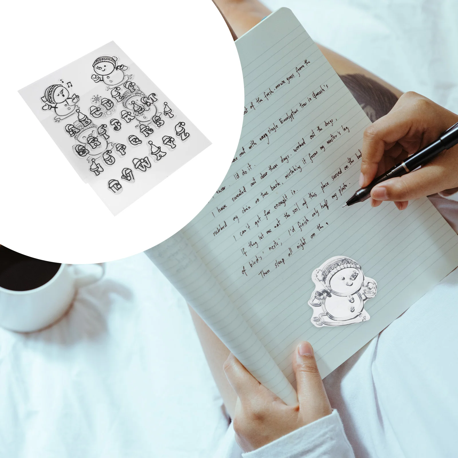 

Christmas Silicone Stamp Clear Diy Seal Scrapbooking Diary Tpr Kids Winter Snowman Giftjournalingblocksmaking Transparent Hand