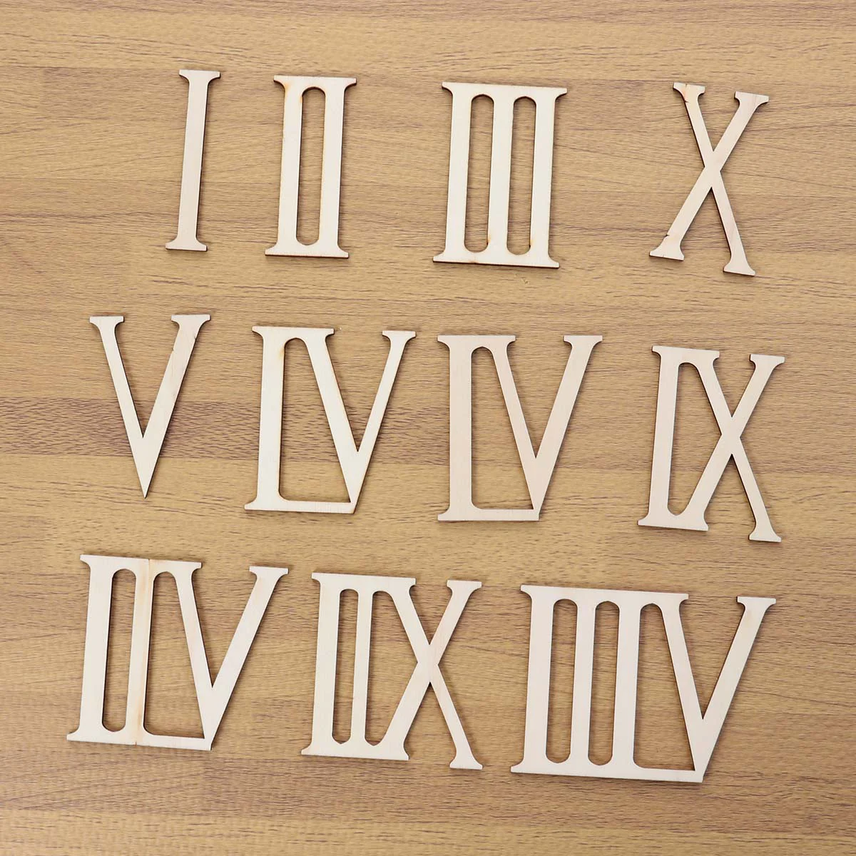 

Wood Roman Wooden Unfinished Pieces Craft Numbers Numerals Slice Blank Crafts Ornamentdiy Shapes Clock Slices Centerpiece