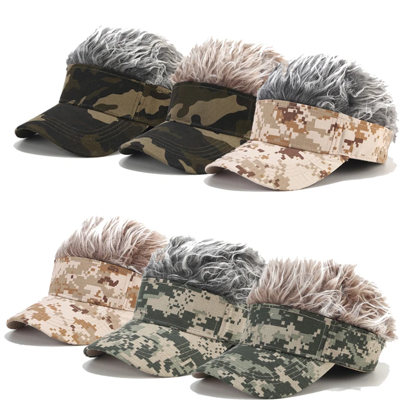 

Камуфляжная бейсбольная кепка с шипами волос, искусственные волосы для мужчин и женщин, мужская Кепка, мужские шапочки, шаровары