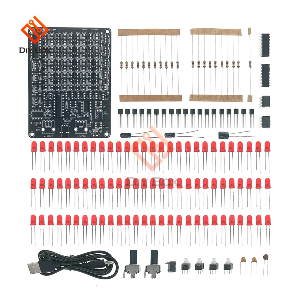 

CHA-81 DC5-9V светодиодный индикатор слежения Сделай Сам детали электронный производственный комплект блок питания USB