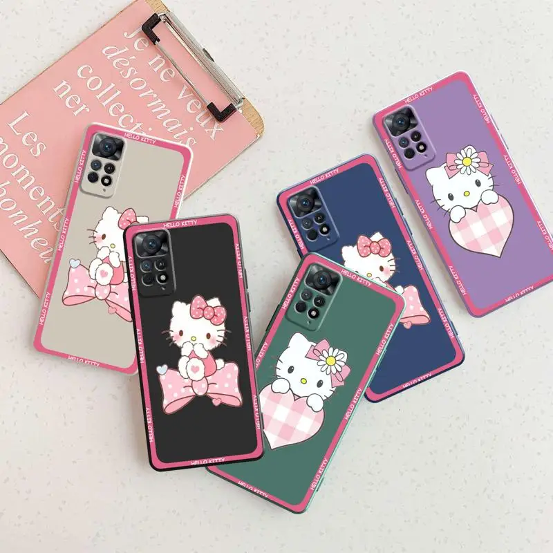 

Phone Cover Etui For Redmi Note 9C 9 11 9S 9A 10C 8 8T K40 10 Pro 7A 8T New Sanrio Hello Kitty