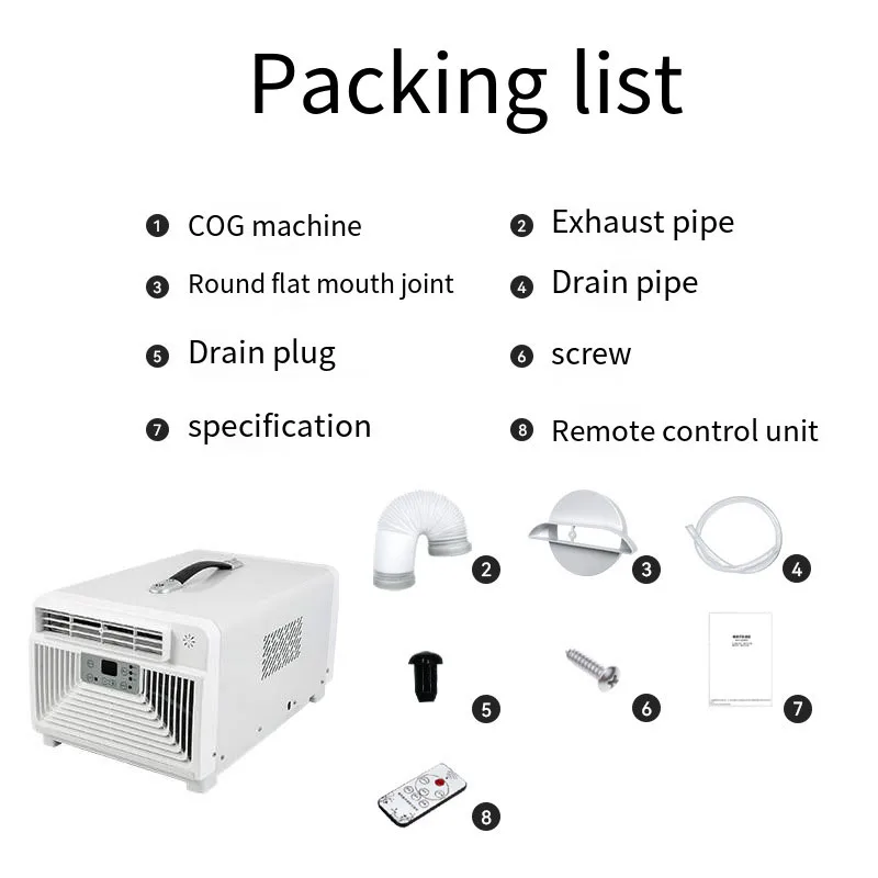 Портативный увлажняющий Кондиционер 0 6 p 2300BTU 110-240C AC охлаждающий и отопительный