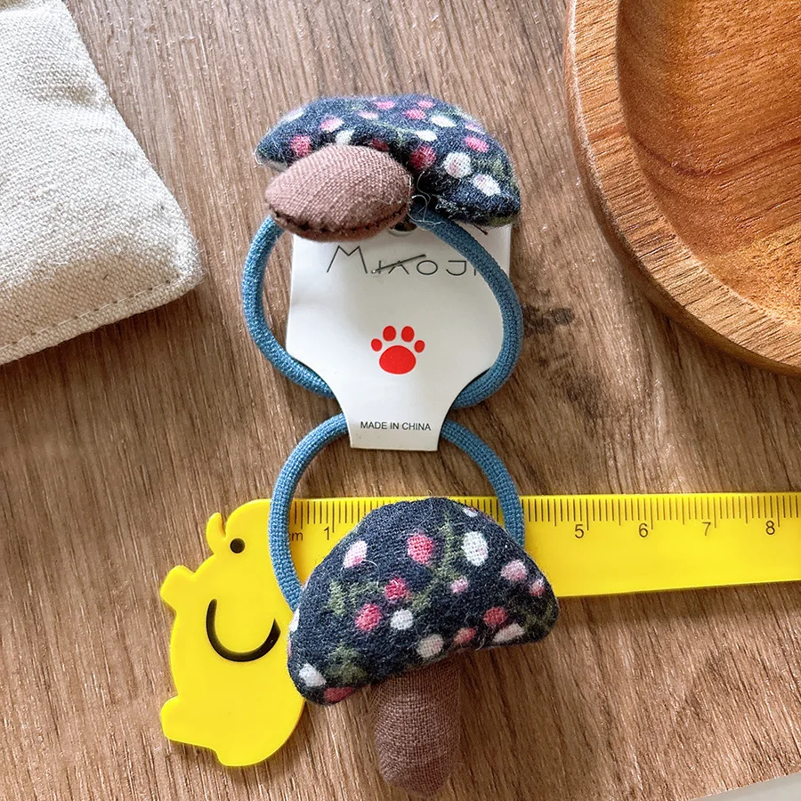 Милый цветочный гриб веревочное кольцо для волос детский подарок эластичная