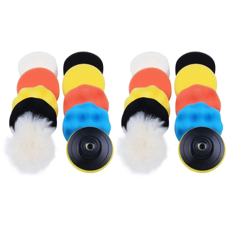 

HOT-20Pcs Automobile Car Polishing Pad Set Vehicle Cleaning Washing Polish Sponge Wheel