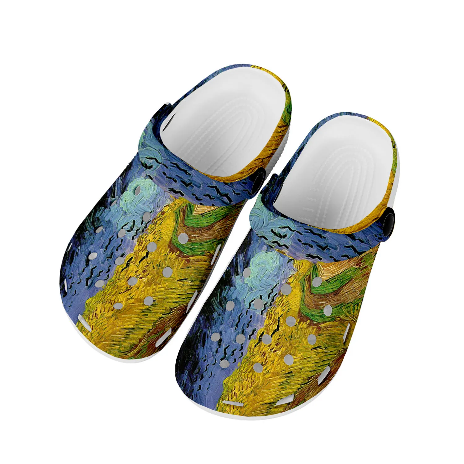 

Van Gogh Oil Painting Rye Crows Home Clogs Custom Water Shoes Mens Womens Teenager Shoe Garden Breathable Beach Hole Slippers
