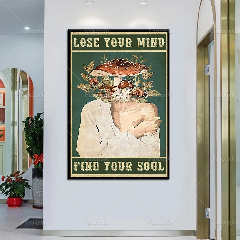 Постер с изображением головы горшка винтажный постер потерять My Mind Find Soul подарок