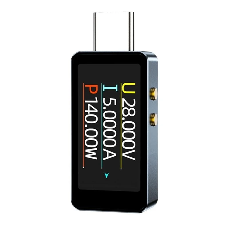 

Портативный USB-тестер типа C с измерением напряжения и тока в реальном времени для анализа характеристик аккумулятора