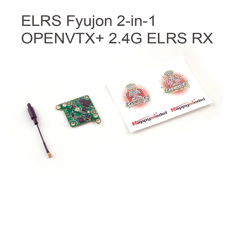 

HappyModel ELRS Fyujon 2in1 Module Built-in ELRS 2.4GHz Receiver and 5.8GHz 48CH Open VTX Image Transmission for RC FPV Drone