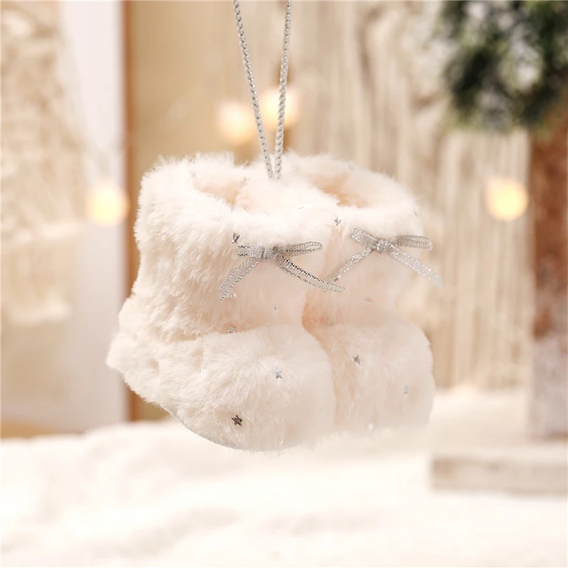 Navidad 2022 New Year 2023 Gift Christmas Boots Angel Doll Xmas Shoes Noel Tree Pendant Ornaments Christmas Decorations for Home