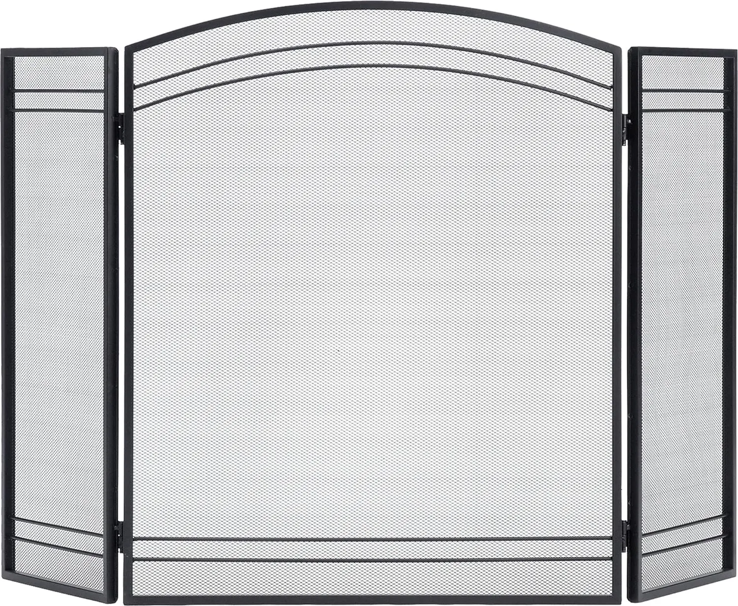 

Classic Fireplace Metal Screen Hearth Accessory, Black