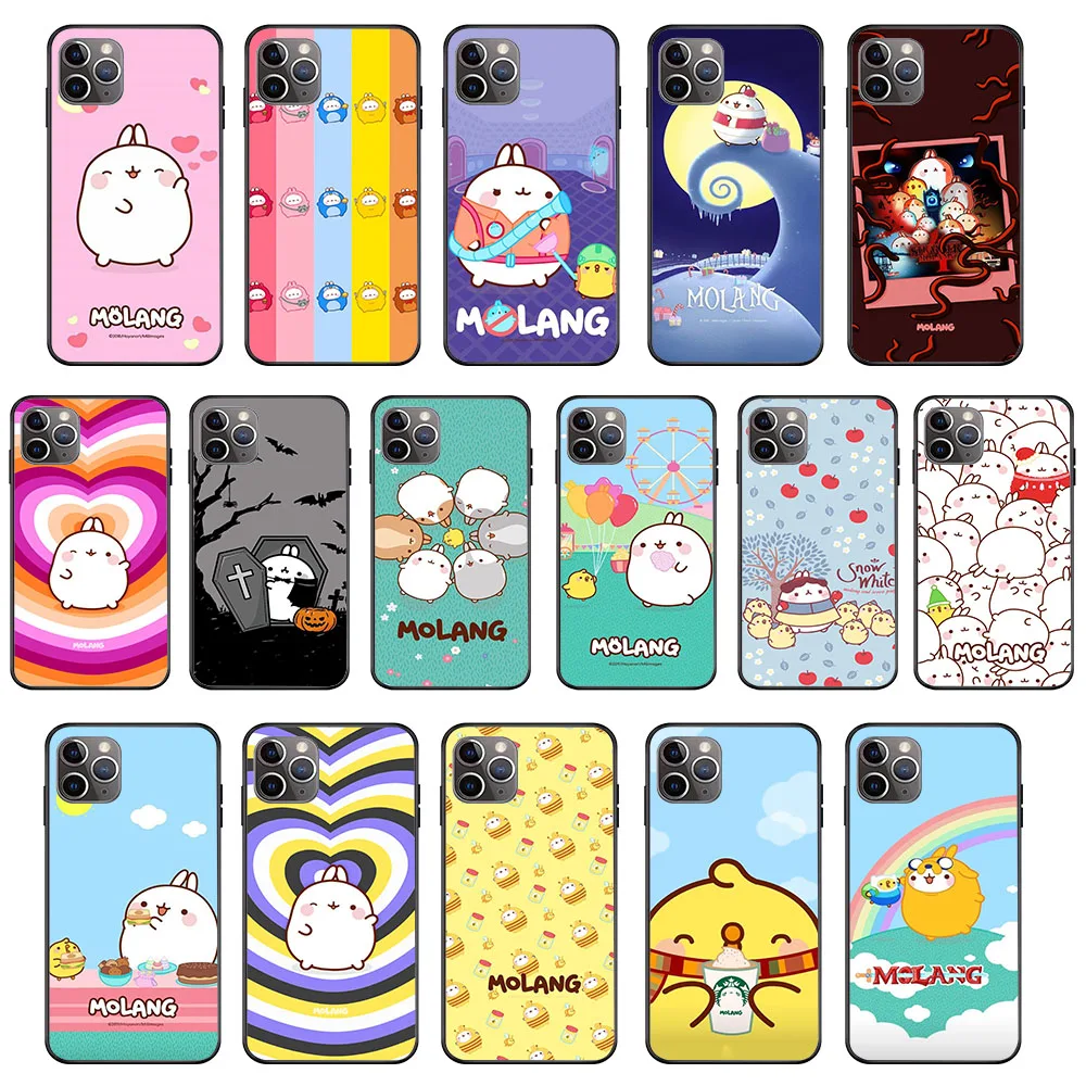 

KK-34 MOLANG Silicone Case For Samsung A10 A10S A20 A20S A30 A30S A50 A50S A70 A70S A03 A03S A9 Core