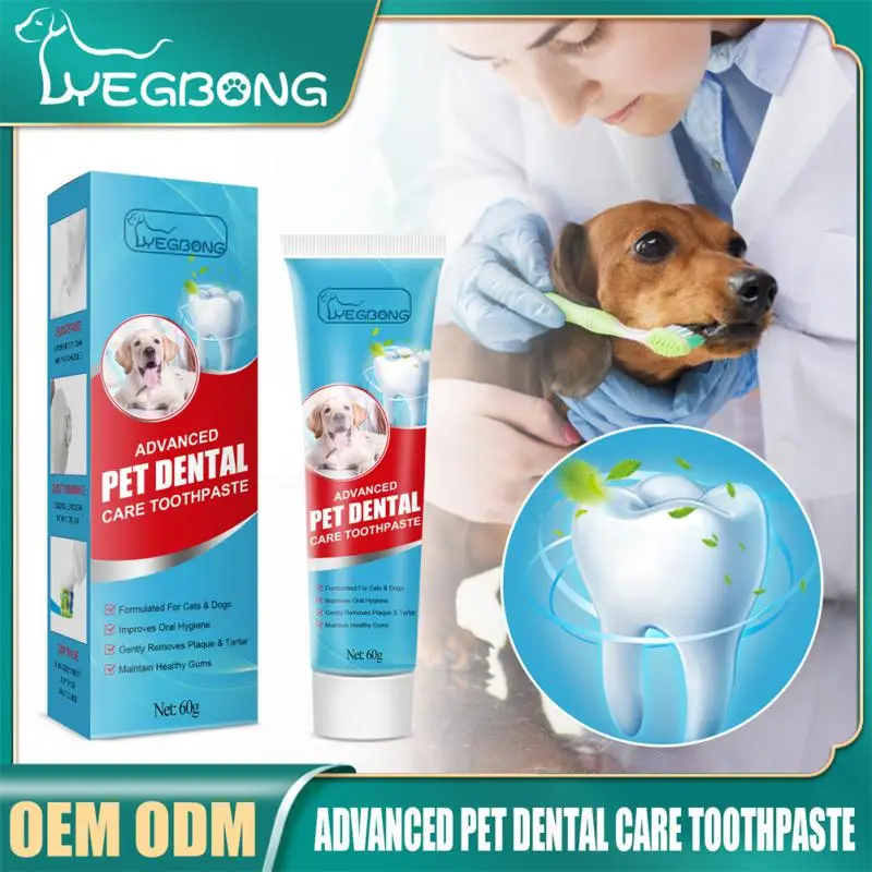 

Yegbong Pet Toothpaste Dog Fresh Breath Deodorant Tartar Cleaning Cat Oral Care Edible Dog Supplies Pet Product Dog Toothbrushes