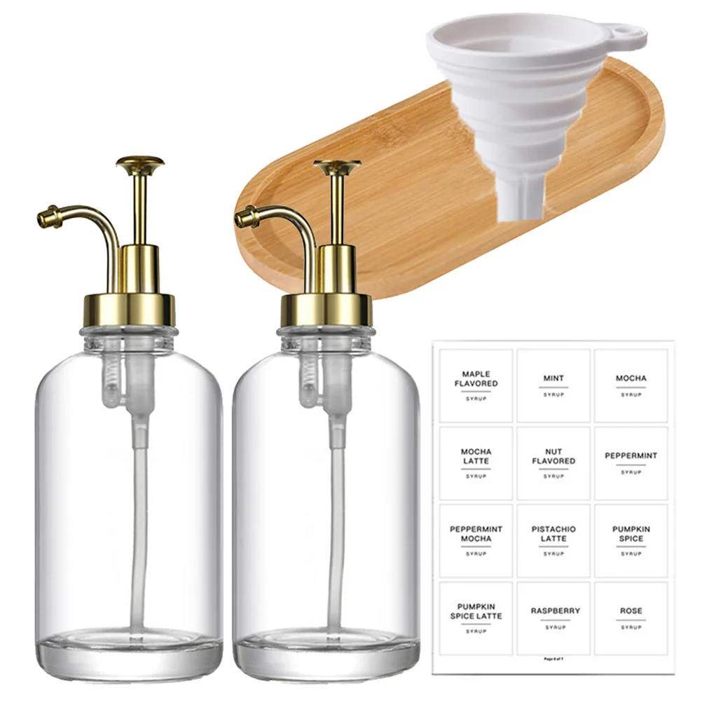 

2pcs Liquid Lotion Dispensers Hand Soap Dispenser Refillable Pump Bottle Shampoo Bottle(500ml)