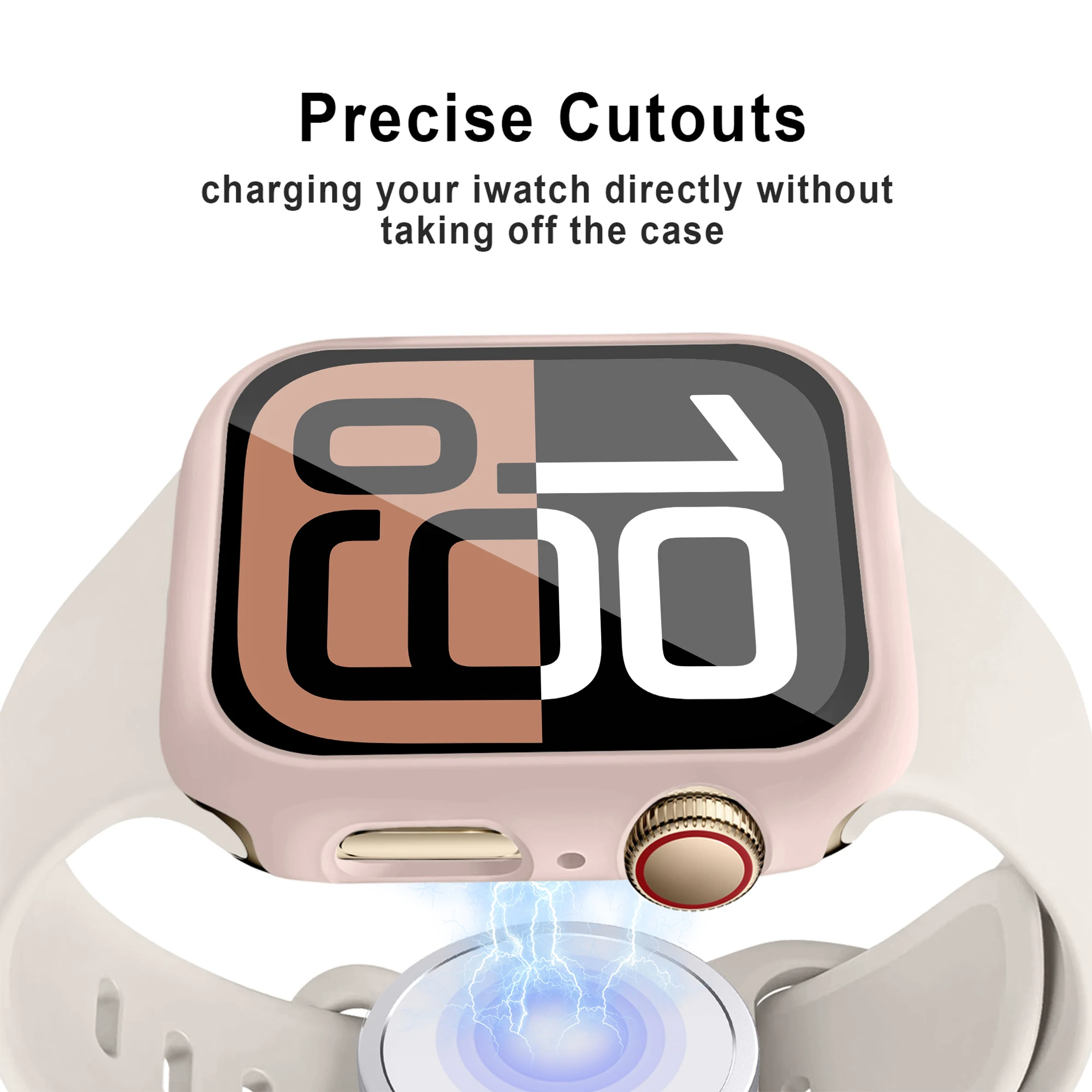 Фото Чехол для ПК для Apple Watch, чехол 42 мм, 46 мм, жесткий, с полным покрытием, с высококачественной защитой экрана из закаленного стекла для apple iwach 10 №4