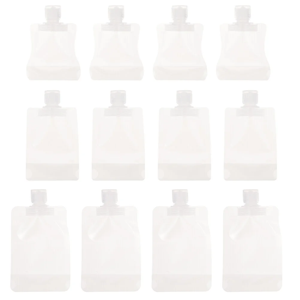 

12 PCS Lotion Bag Cream Sub Practical Bags Sample Leakproof Travel Containers Suction Mouth Makeup Liquid Empty Emulsion Money